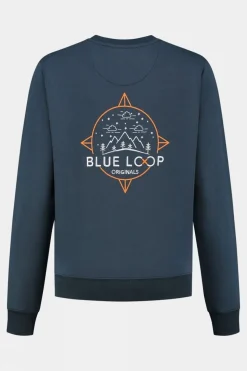 Womens Blue Fleece Sweater