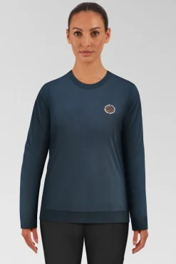 Womens Blue Fleece Sweater
