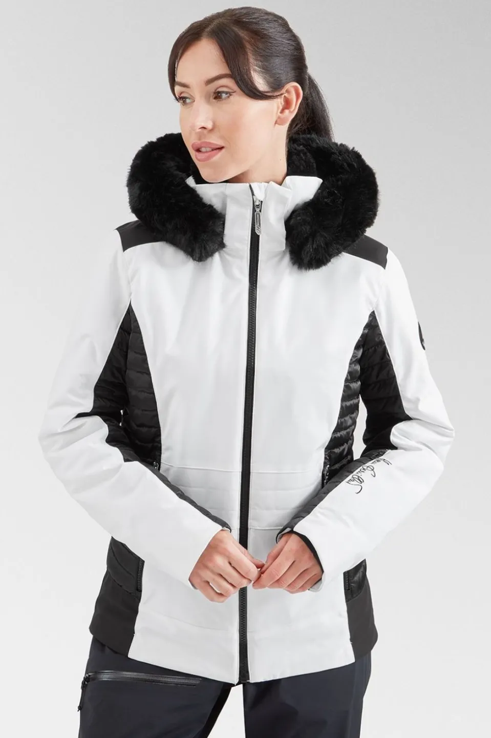 Womens Camille Faux Fur Ski Jacket