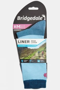 Womens Coolmax Liner Socks (Twin Pack)