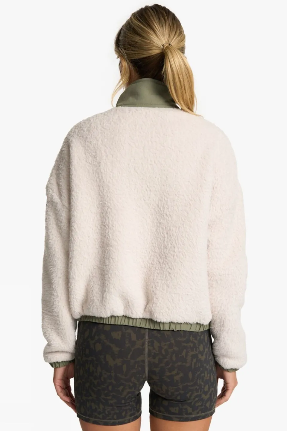 Womens Cozy Sherpa Popover Fleece