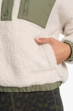 Womens Cozy Sherpa Popover Fleece