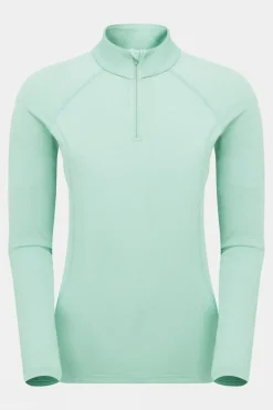 Womens Dart Zip Neck Base Layer Top
