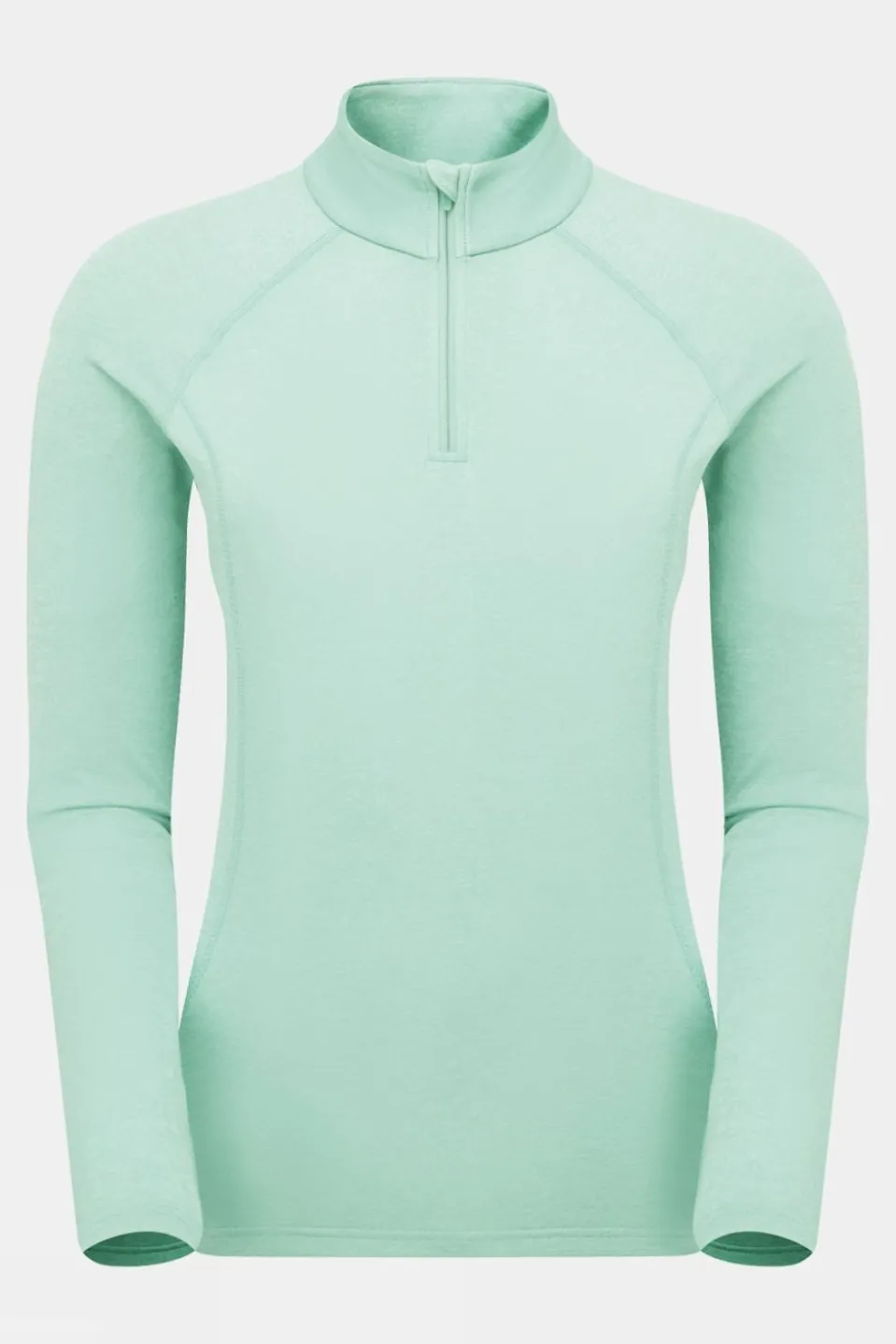 Womens Dart Zip Neck Base Layer Top