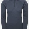 Womens Dart Zip Neck Base Layer Top
