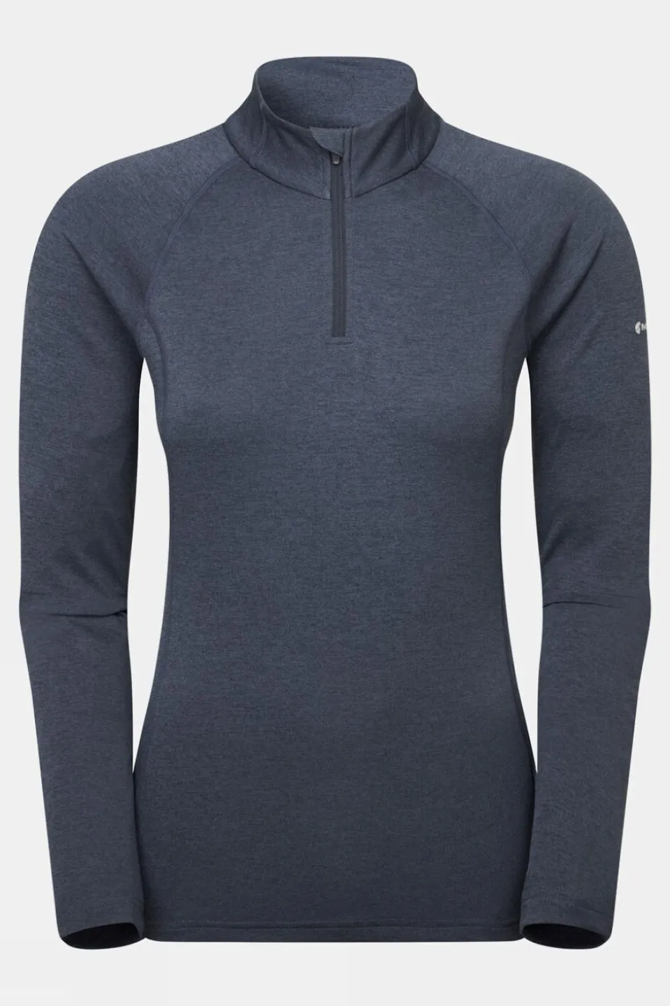 Womens Dart Zip Neck Base Layer Top