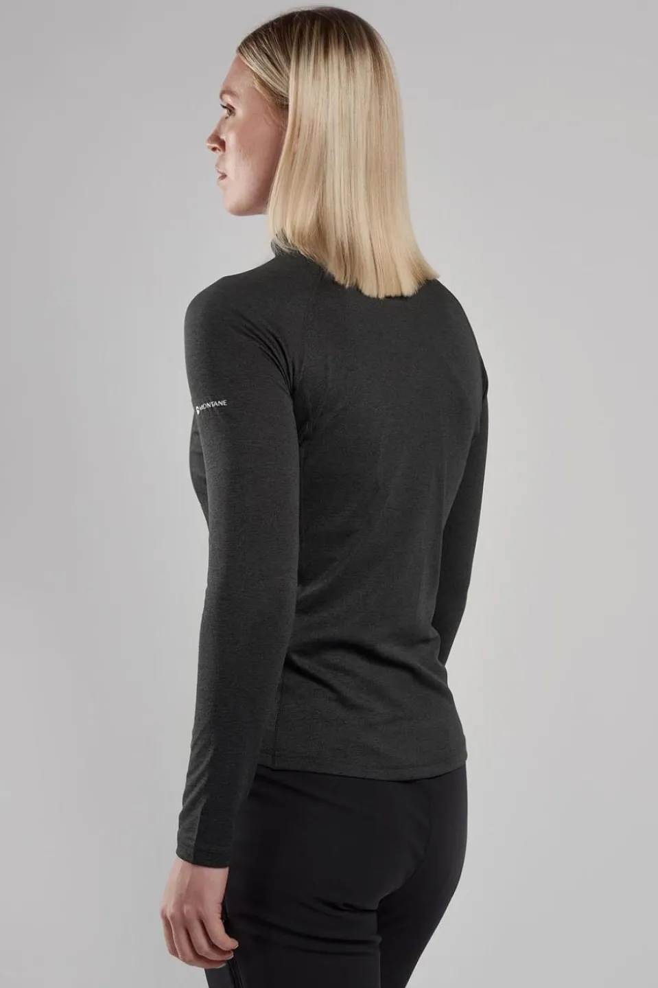 Womens Dart Zip Neck Base Layer Top
