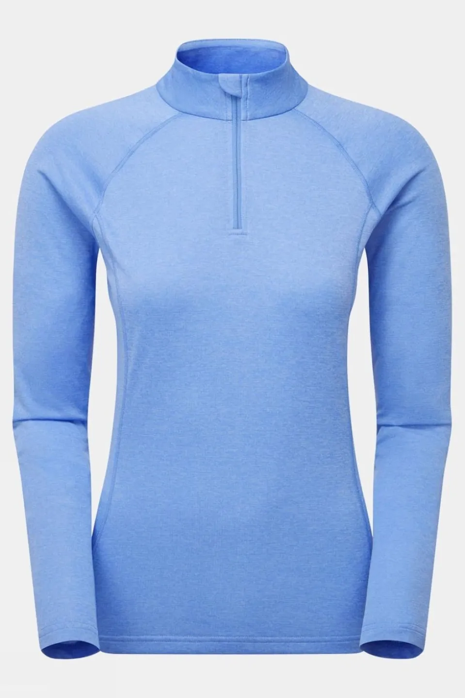 Womens Dart Zip Neck Base Layer Top