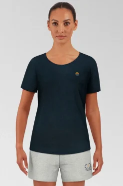 Womens Denimcel Melange Tee