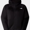 Womens Dotknit Thermal Full Zip Hoodie Fleece Jacket