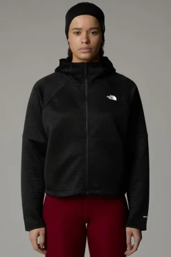 Womens Dotknit Thermal Full Zip Hoodie Fleece Jacket