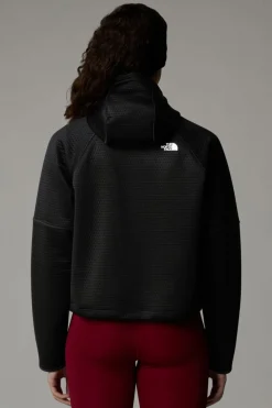 Womens Dotknit Thermal Full Zip Hoodie Fleece Jacket