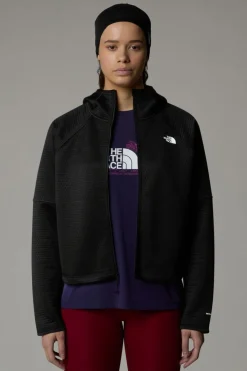 Womens Dotknit Thermal Full Zip Hoodie Fleece Jacket