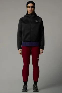 Womens Dotknit Thermal Full Zip Hoodie Fleece Jacket