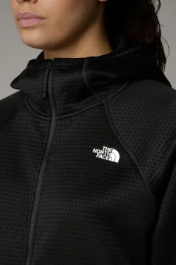 Womens Dotknit Thermal Full Zip Hoodie Fleece Jacket