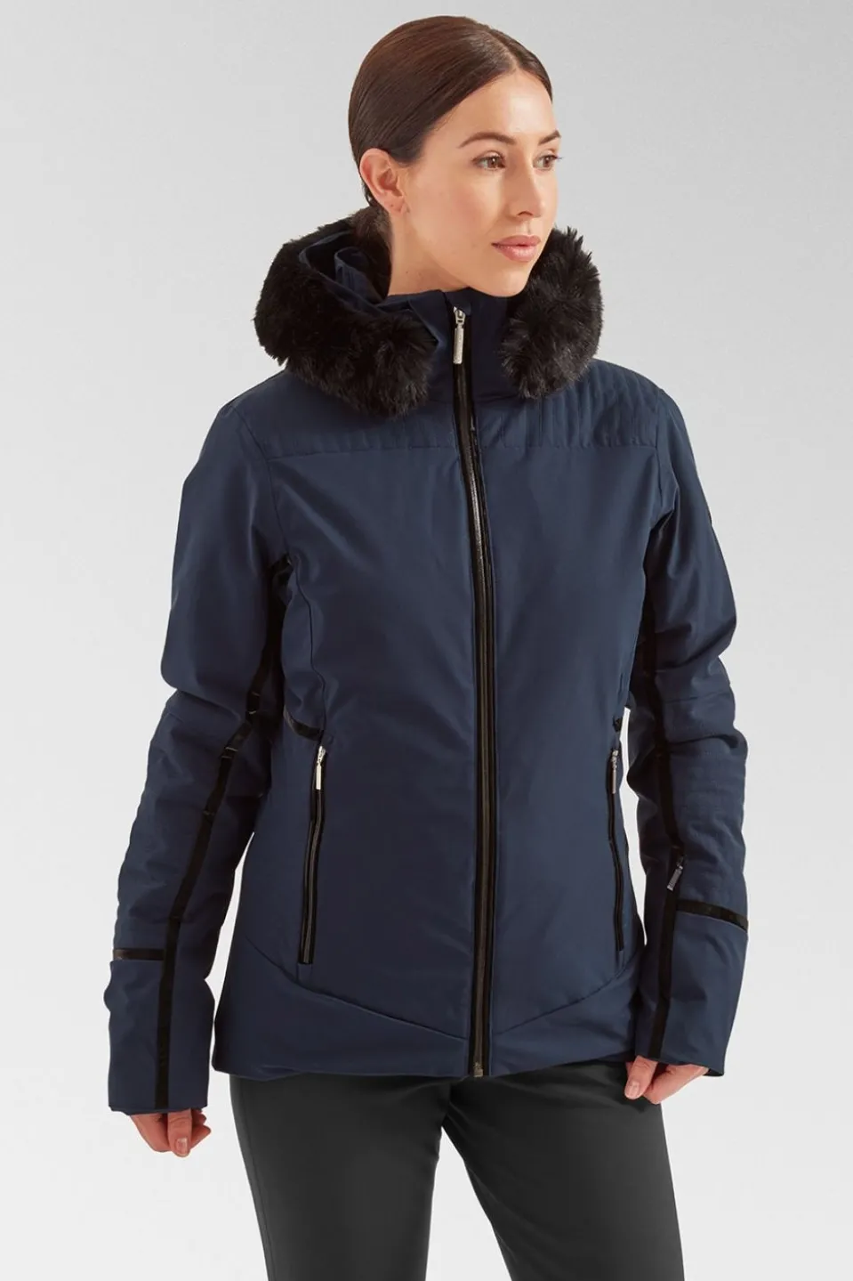 Womens Elise Faux Fur Ski Jacket