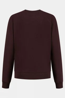 Womens Embroidered Blue Fleece Sweater