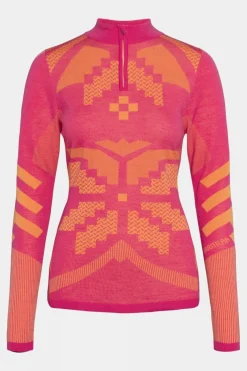 Womens Faith Half Zip Base Layer Top