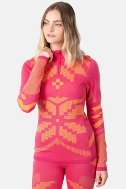 Womens Faith Half Zip Base Layer Top