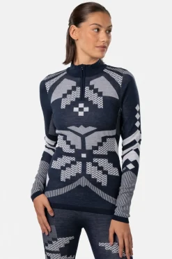 Womens Faith Half Zip Base Layer Top