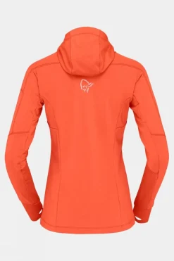 Womens Falketind Power Grid Hood Fleece