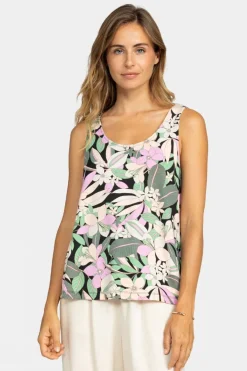 Womens Flowing Printed Vest Top