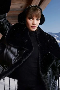 Womens Fluffy Faux Fur Earwarmers