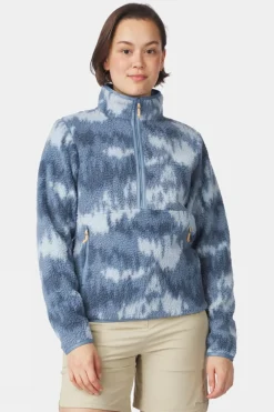 Womens Flynn Printed Half Zip Fleece