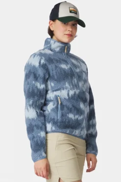 Womens Flynn Printed Half Zip Fleece