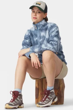 Womens Flynn Printed Half Zip Fleece