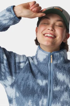 Womens Flynn Printed Half Zip Fleece