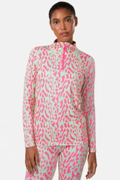 Womens Fryd Half Zip Base Layer Top