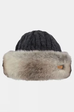 Womens Fur Cable Bandhat Beanie