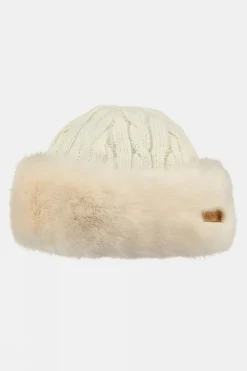 Womens Fur Cable Bandhat Beanie