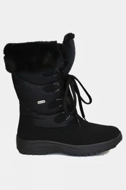 Womens Fur Trim Traction Snow Boots