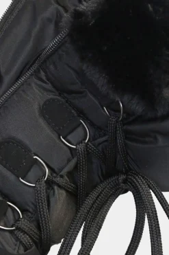 Womens Fur Trim Traction Snow Boots