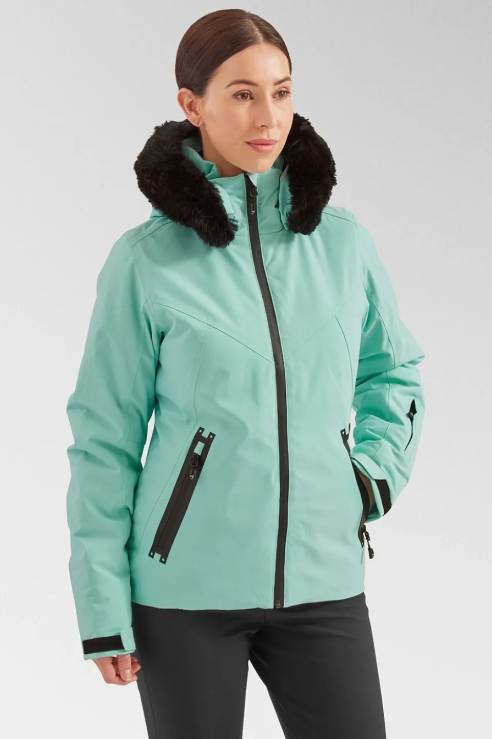 Womens Geod Faux Fur Jacket