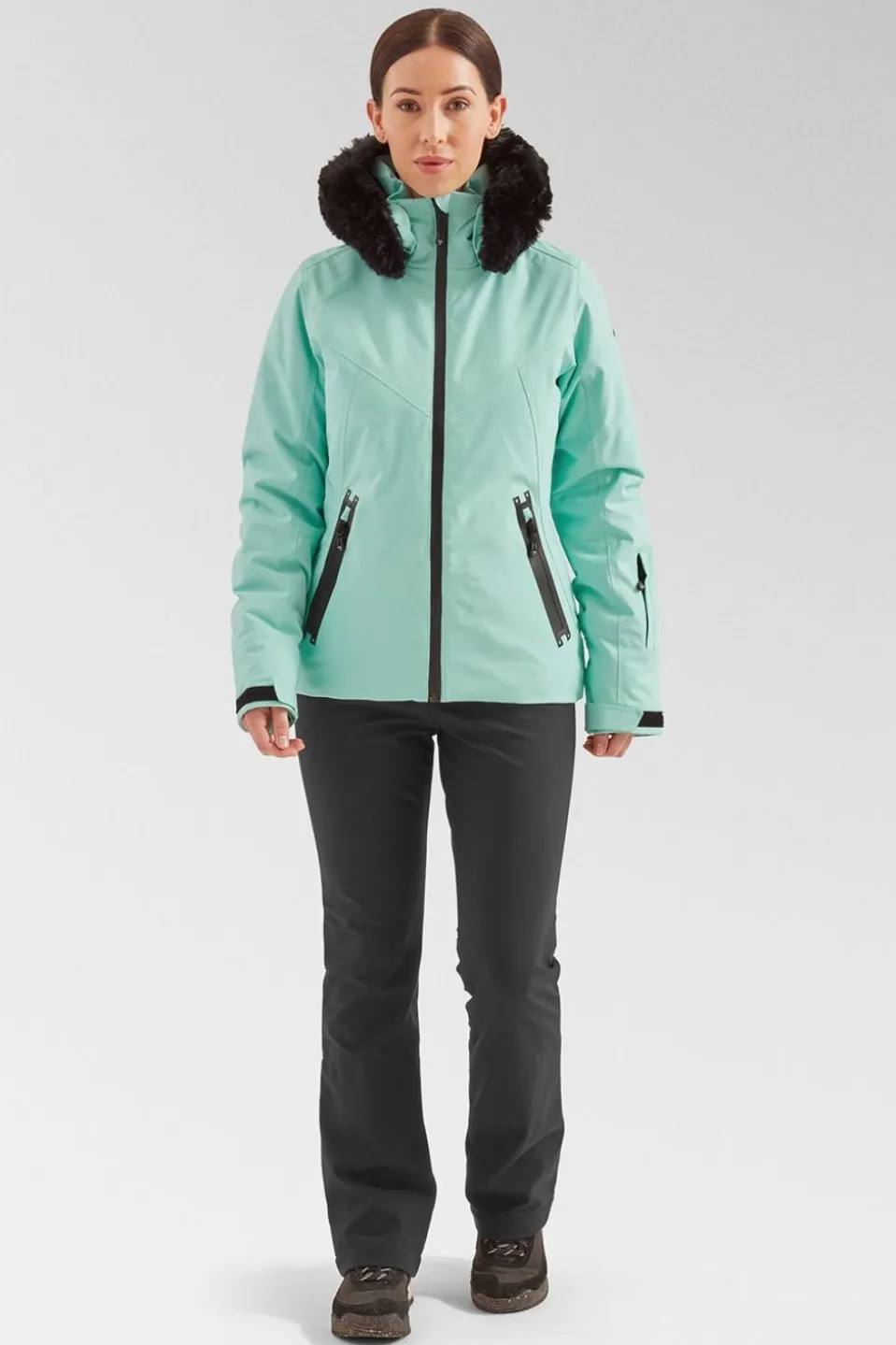 Womens Geod Faux Fur Jacket