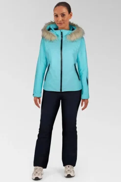 Womens Geod Faux Fur Ski Jacket
