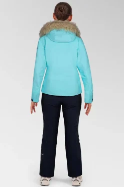 Womens Geod Faux Fur Ski Jacket