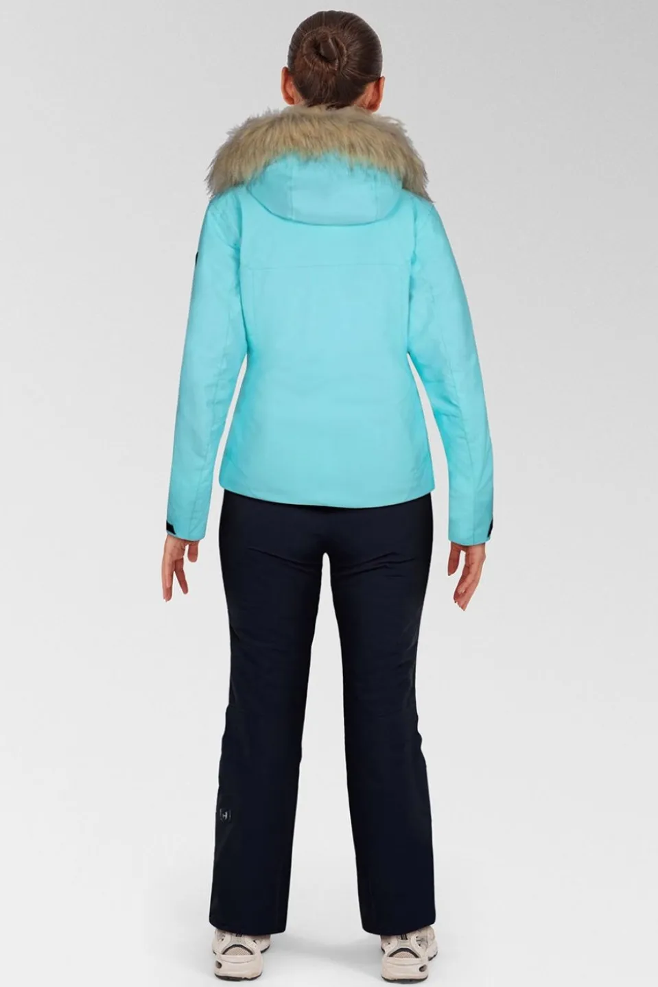 Womens Geod Faux Fur Ski Jacket