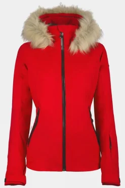 Womens Geod Faux Fur Ski Jacket