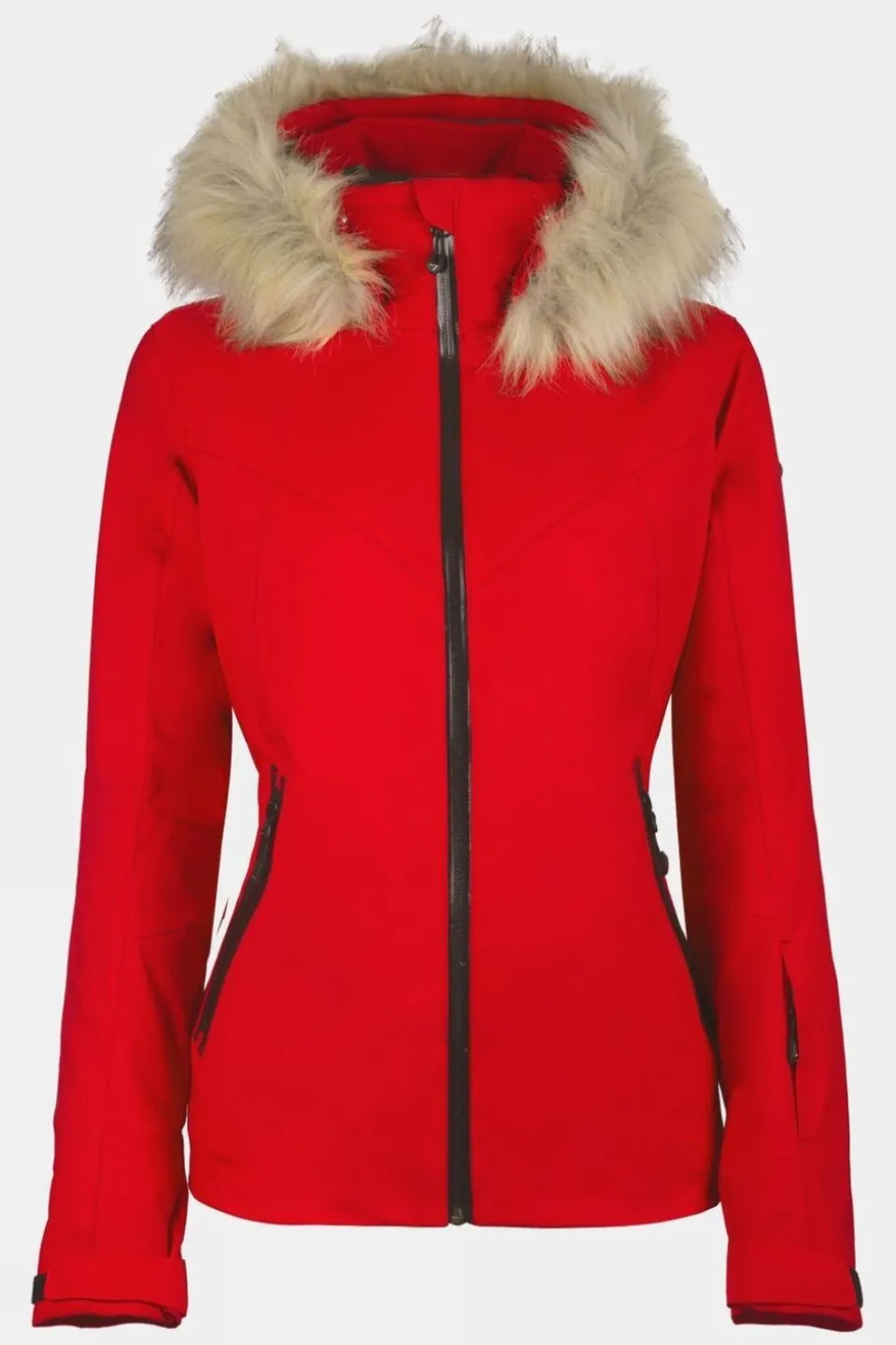 Womens Geod Faux Fur Ski Jacket