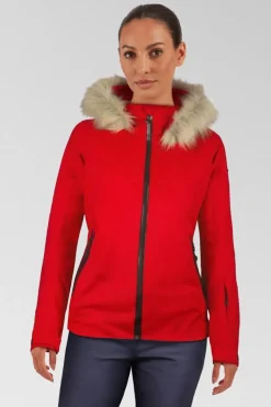 Womens Geod Faux Fur Ski Jacket