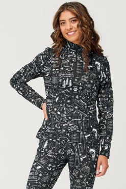 Womens Graffiti Base Layer Top
