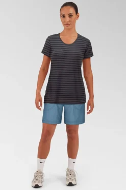 Womens Groundup Stripe T-Shirt