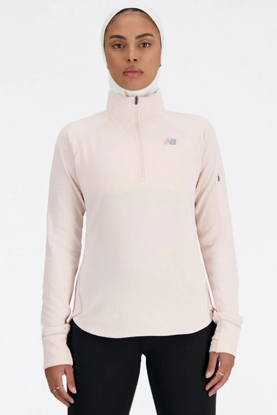 Womens Heat Grid Half Zip Top