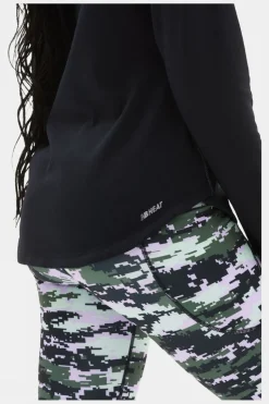 Womens Heat Grid Half Zip Top