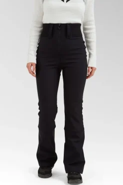 Womens High Waist Softshell Ski Pants