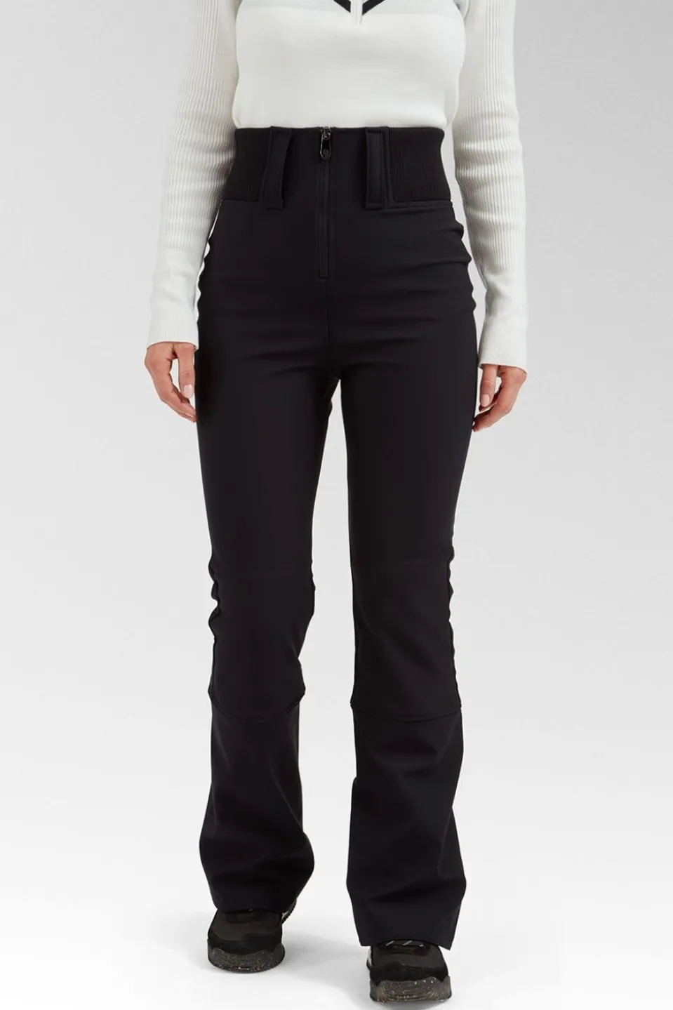 Womens High Waist Softshell Ski Pants